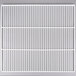 A white metal grid with vertical lines.