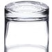 An Arcoroc Islande clear glass with a round top.