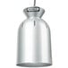 A silver Nemco ceiling mount infrared bulb food warmer.