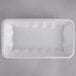 CKF 88141 (#10K) White Foam Meat Tray 10 3/8" x 5 5/8" x 2" - 250/Case Main Thumbnail 2