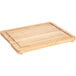 Tablecraft CBW20161L 20" x 16" x 1" Wood Grooved Cutting Board with Non-Slip Legs Main Thumbnail 4