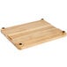 Tablecraft CBW20161L 20" x 16" x 1" Wood Grooved Cutting Board with Non-Slip Legs Main Thumbnail 5