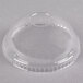 Solo DL639 Ultra Clear™ 32 oz. Clear PET Plastic Dome Lid with 1" Hole - 500/Case Main Thumbnail 2