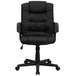 Flash Furniture GO-937M-BK-LEA-GG Mid-Back Black Leather Executive Office Chair with Arms and Spring Tilt Control Main Thumbnail 4