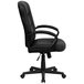 Flash Furniture GO-977-1-BK-LEA-GG Mid-Back Black Leather Executive Office Chair with Padded Arms and Tilt Lock Mechanism Main Thumbnail 2