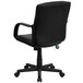 Flash Furniture GO-228S-BK-LEA-GG Mid-Back Black Leather Office Chair with Arms and Heavy-Duty Nylon Base Main Thumbnail 3