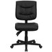 Flash Furniture GO-1574-BK-GG Mid-Back Black Leather Multi-Functional Office Chair / Task Chair Main Thumbnail 4
