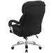 Flash Furniture GO-2078-GG High-Back Black Fabric Intensive-Use Multi-Shift Swivel Office Chair with Headrest and Loop Arms Main Thumbnail 3