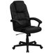 Flash Furniture BT-983-BK-GG High-Back Black Leather Executive Swivel Office Chair with Leather Padded Nylon Arms Main Thumbnail 1