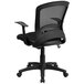 Flash Furniture HL-0007-GG Mid-Back Black Mesh Office Chair with Arms and Padded Mesh Seat Main Thumbnail 3