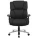 Flash Furniture GO-2149-GG High-Back Black Fabric Intensive-Use Multi-Shift Swivel Office Chair with Lumbar Support Knob, Headrest, and Padded Arms Main Thumbnail 4