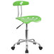 Flash Furniture LF-214-SPICYLIME-GG Spicy Lime Office / Task Chair with Tractor Seat and Chrome Frame Main Thumbnail 1