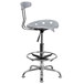 Flash Furniture LF-215-SILVER-GG Silver Drafting Stool with Tractor Seat and Chrome Frame Main Thumbnail 2