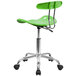 Flash Furniture LF-214-APPLEGREEN-GG Apple Green Office / Task Chair with Tractor Seat and Chrome Frame Main Thumbnail 3