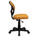 Flash Furniture WA-3074-OR-GG Mid-Back Orange Mesh Office / Task Chair with Nylon Frame and Swivel Base Main Thumbnail 2