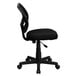 A Flash Furniture black mesh office chair with a black back.