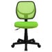 Flash Furniture WA-3074-GN-GG Mid-Back Green Mesh Office / Task Chair with Nylon Frame and Swivel Base Main Thumbnail 4