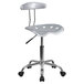 Flash Furniture LF-214-SILVER-GG Silver Office / Task Chair with Tractor Seat and Chrome Frame Main Thumbnail 1