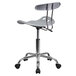 Flash Furniture LF-214-SILVER-GG Silver Office / Task Chair with Tractor Seat and Chrome Frame Main Thumbnail 3