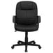 Flash Furniture BT-8075-BK-GG Mid-Back Black Leather Executive Swivel Office Chair with Polypropylene Arms Main Thumbnail 4