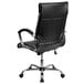 Flash Furniture GO-1297H-HIGH-BK-GG High-Back Black Designer Leather Executive Office Chair with Chrome Arms and Foam-Molded Seat Main Thumbnail 3