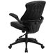 Flash Furniture BL-ZP-804-GG Mid-Back Black Leather Office Chair / Task Chair with Back Angle Adjustment and Flip-Up Arms Main Thumbnail 3