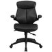Flash Furniture BL-ZP-804-GG Mid-Back Black Leather Office Chair / Task Chair with Back Angle Adjustment and Flip-Up Arms Main Thumbnail 4