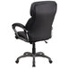 Flash Furniture BT-90272H-GG High-Back Black Leather Executive Swivel Office Chair with Lumbar Support Knob and Loop Arms Main Thumbnail 3