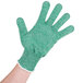 San Jamar SG10-GN-L Green A7 Level Cut Resistant Glove with Dyneema - Large Main Thumbnail 4