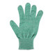 A green San Jamar knitted glove.