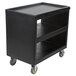 Cambro BC235110 Black Three Shelf Service Cart - 37 1/4" x 21 1/2" x 34 5/4" Main Thumbnail 3