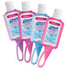 A close-up of a group of Purell Advanced 1 oz. hand sanitizer bottles with Jelly Wraps.