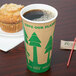 EcoChoice 20 oz. Kraft Tree Print Compostable Paper Hot Cup - 600/Case Main Thumbnail 1