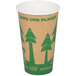 EcoChoice 16 oz. Kraft Tree Print Compostable Paper Hot Cup - 1000/Case Main Thumbnail 3