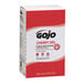A red and white box of GOJO Cherry Gel Pumice Hand Cleaner with 4/Case.