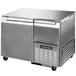 A Continental Refrigerator low profile undercounter freezer with a stainless steel door.