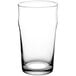 An Acopa English Pub glass filled with a clear liquid.