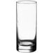 An Acopa Collins glass filled with a clear liquid on a white background.