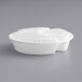 Choice 33 oz. White 9" Round 3-Compartment Microwavable Heavy Weight Container with Lid - 150/Case Main Thumbnail 3