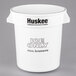 A white Continental ice bucket with black text that reads "Huskee Ice"