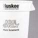 A white Continental ice bucket with black text that says "Huskee 10 Gallon" on the counter.