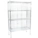 A Regency chrome wire security cage with shelves.