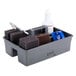 A Griddle Gear Cleaning Kit in a grey container with cleaning supplies and tools.