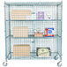 Regency NSF Mobile Green Wire Security Cage Kit -24" x 60" x 69" Main Thumbnail 1