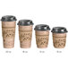 Choice 12 oz. Paper Hot Cup, Lid, and Sleeve Combo Kit - 25/Pack Main Thumbnail 4