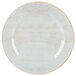 A white Carlisle melamine bread and butter plate with a light gray rim.