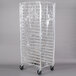 Regency 63" Clear 8 Mil Full-Size Plastic Bun Pan Rack Cover with 3 Zippers Main Thumbnail 2