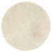 A white circular Scrubble floor pad with black hair.