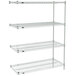 Metro AN336BR Super Erecta Brite Wire Stationary Add-On Shelving Unit - 18" x 36" x 63" Main Thumbnail 1