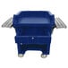 Cambro VCSWR186 Navy Blue Versa Cart with Dual Tray Rails and Standard Casters Main Thumbnail 2